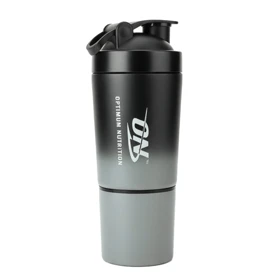 شیکر استیل دو تیکه ورزشی اوپتیموم نوتریشن مدل ON ظرفیت 0.6 لیتر