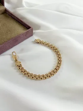 دستبند حصیری طرح طلا