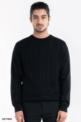 بافت مردانه یقه گرد کلاسیک