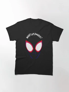 تیشرت spiderman spider verse | تیشرت مرد عنکبوتی طرح What's Up Danger! کد 105558