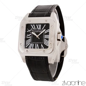 ساعت کارتیر مردانه مدل سانتوس بند چرمی 105595