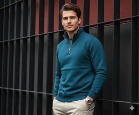 دورس نیم زیپ 3 نخ برش باکس فیت