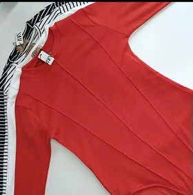بادی کثیف دوزی یقه گرد جنس فانریپ کبریتی مناسب سایز 36 تا 46