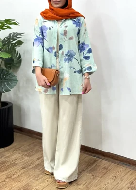 تونیک مانتویی لینن گلاریس