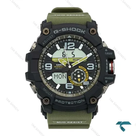 ساعت مچی جیشاک GG-1000 مردانه مشکی بند سبز Gshock-7944-G