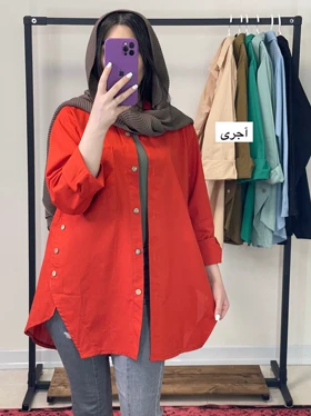 مانتو لینن بغل دکمه آیسودا