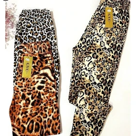 شلوار زنانه مخمل پلنگی جی وی سی