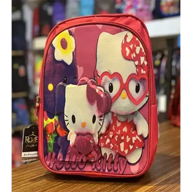 کوله مدرسه طرح دار دو زیپ