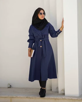 مانتو بلند دو یقه