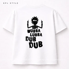 تیشرت باکسی طرح ریک و مورتی صد درصد پنبه | رنگ ثابت و ماندگار | کد 1399