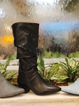 بوت طرح چروک نوک تیز