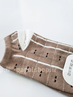 جوراب مچی نخ پنبه طرح گوزن و فانتزی