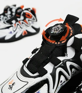 کفش کتانی بچه گانه سفید مشکی نارنجی 23 NIKE AIR JORDAN