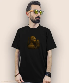 تیشرت مردانه و زنانه اصیل ایرانی طرح کوروش بزرگ کد 1011