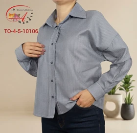 شومیز پشت بلند ریلی(TO-4-5-10106)