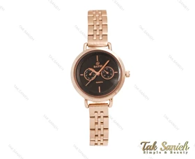 ساعت داتیس طرح سه موتوره رزگلد زنانه Datis-3754-L