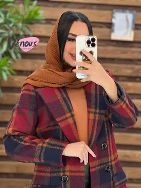 کت چهارخونه شش دکمه