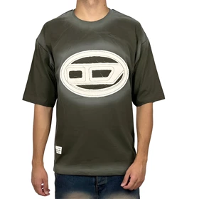 تیشرت آستین کوتاه مردانه مشکی طرح دار کپی