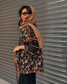 مانتو چرخ‌دوزی