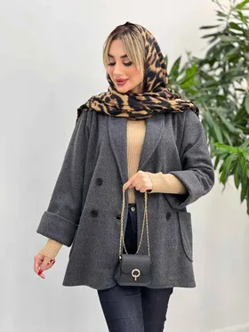 پالتو چهاردکمه یقه آرشال