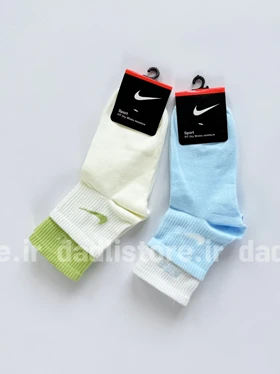 جوراب نیم ساق نخ پنبه دو کش نایکی Nike