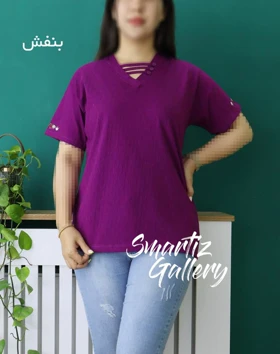 تیشرت یقه3دکمه