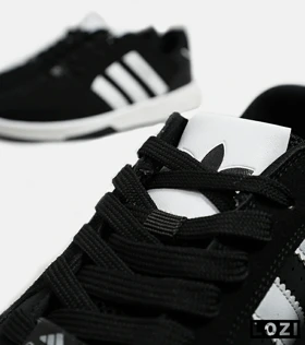 کفش کتانی مردانه مشکی سفید ADIDAS Tyshawn