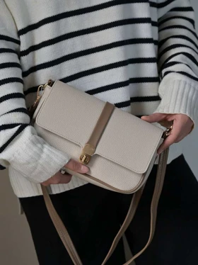 کیف دوشی زنانه بنو مدل مهتا کد BENO 4975 (سفید کرمی)