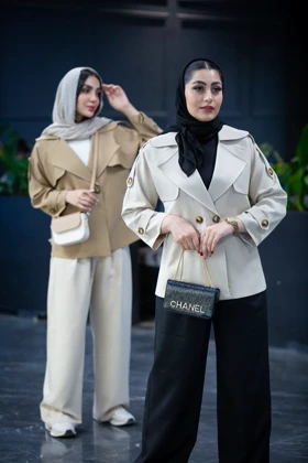 مانتو کت مازراتی ژیله دار پوپک