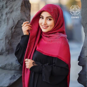 روسری رونا گل رز لمه دار