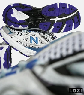 کفش کتانی مردانه و زنانه طوسی مشکی آبی NEW BALANCE 1064 V.2