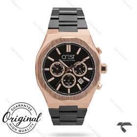 ساعت کرست مردانه 6285-3 صفحه مشکی Crest-10911-G