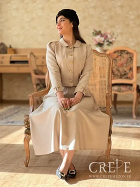 کت دامن کتان لمه شیرین