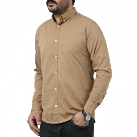 پیراهن کتان آستین بلند مردانه تن کوک مدل 1204940