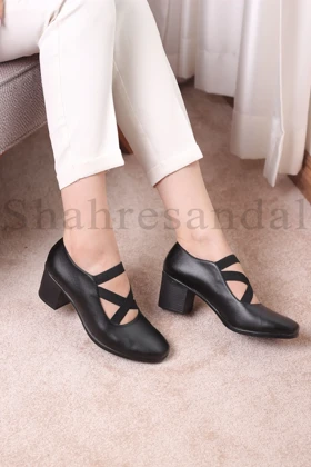 کفش پرسنلی پاشنه‌دار زنانه کد 1307