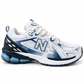 کتانی اسپرت مردانه مدل نیوبالانس 1906 New Balance رنگ سفید سرمهای کد 51509