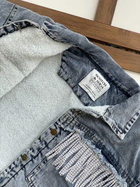 کت جین داخل خزدار