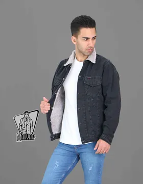 کاپشن جین ذغالی DENIM