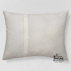 روبالشی نخ پنبه مدل کتان ساده