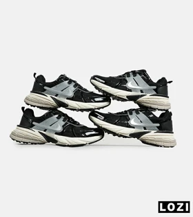 کفش کتانی مردانه و زنانه مشکی طوسی کرم Nike cushlon مدل 6821