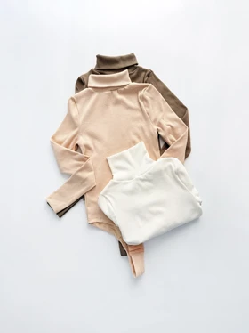 بادی کبریتی یقه اسکی ساده