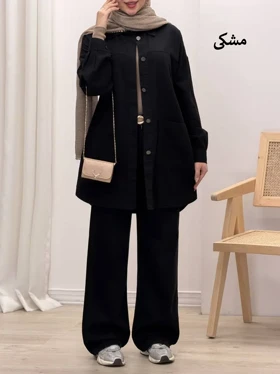 3379-مانتو کتان مرداس