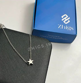 گردنبند ستاره مینیمال سه بعدی