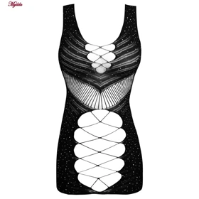 سرهمی فانتزی مشکی مدل نگین‌دار کد 4860-7102