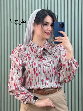 شومیز یقه کراواتی