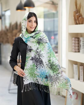 شال لینن طرحدار HQuality 20631