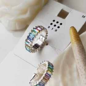 ست گوشواره و انگشتر جواهری