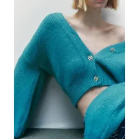 ژاکت کاردیگان فیروزه