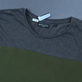 Size S-M تیشرت آستیندار اورجینال برند معتبر Brave Soul انگلیس