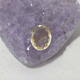 سنگ طبیعی سیترین تراش جواهری کد 5